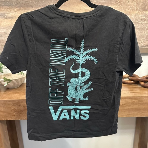 Vans Black Tee with Blue Graphic - Picture 1 of 3